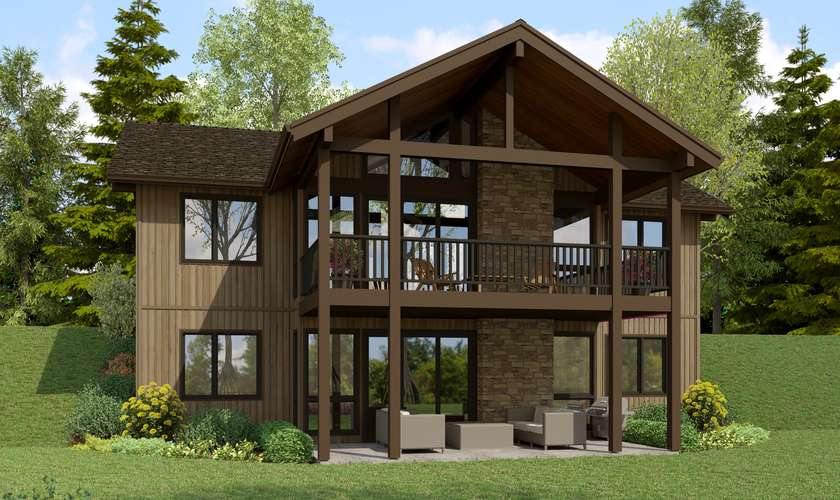 Mascord House Plan 11105B: The Sierra Sky