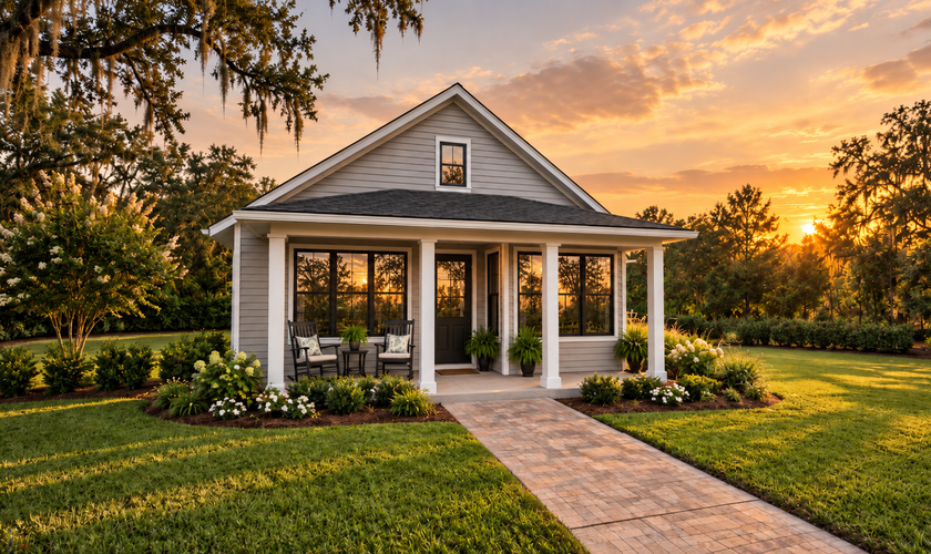 Mascord House Plan 11124: The Thimble Cottage