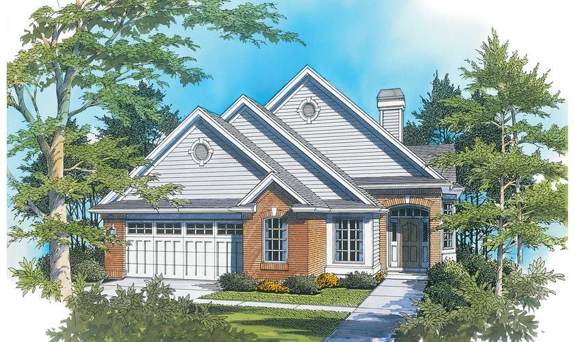 Mascord House Plan B1119B: The Langdon