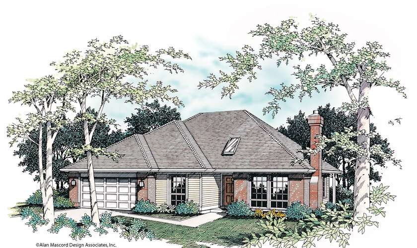 Mascord House Plan 1129: The Martin