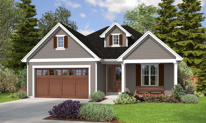 Mascord House Plan 1132EA: The Moorpoint