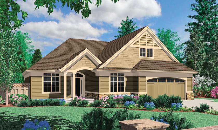 Mascord House Plan B1150A: The Calloway