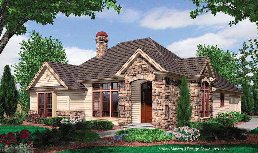 Mascord House Plan B1154A: The Trumbull