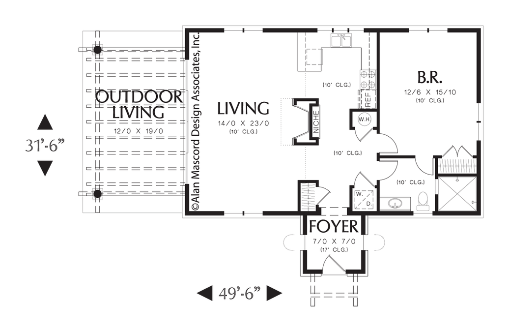 Main Floor Plan image for Mascord --Main Floor Plan