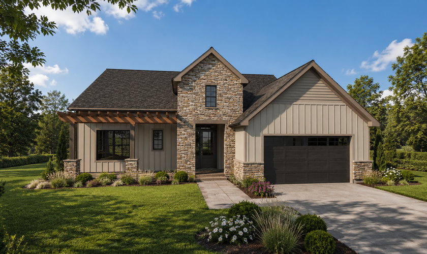 Mascord House Plan 1169C: The Franklin