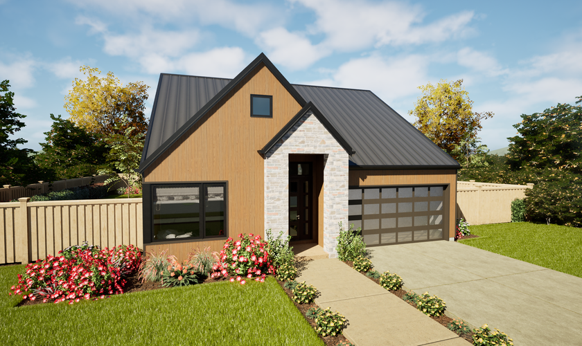 Mascord House Plan 1186C: The Mill End Park