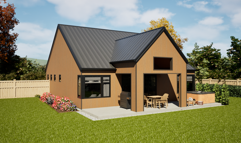 Mascord House Plan 1186C: The Mill End Park