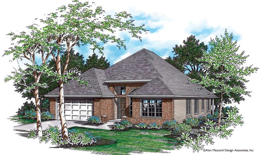 Mascord House Plan B1212: The Sutherland