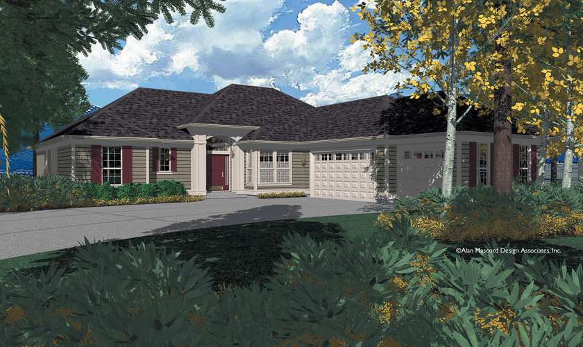 Mascord House Plan B1216: The Shawnee