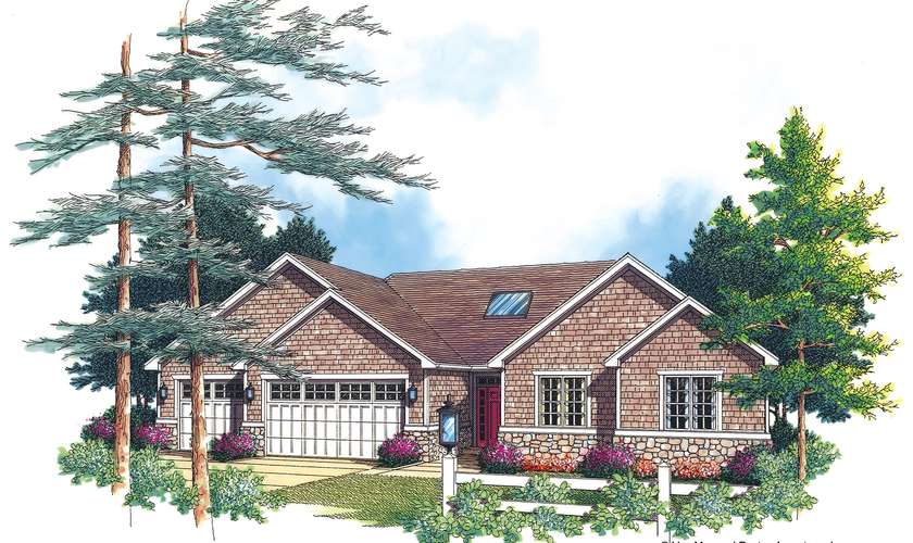 Mascord House Plan B1228A: The Burdette