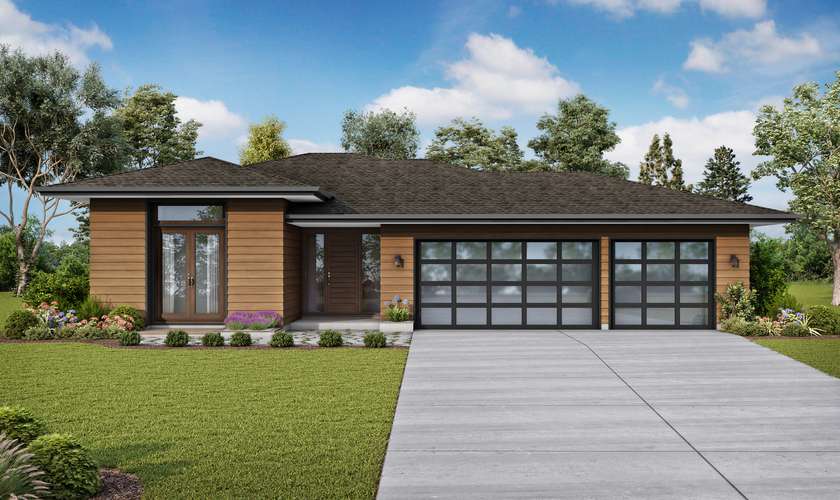 Mascord House Plan 1260AB: The Alameda South East