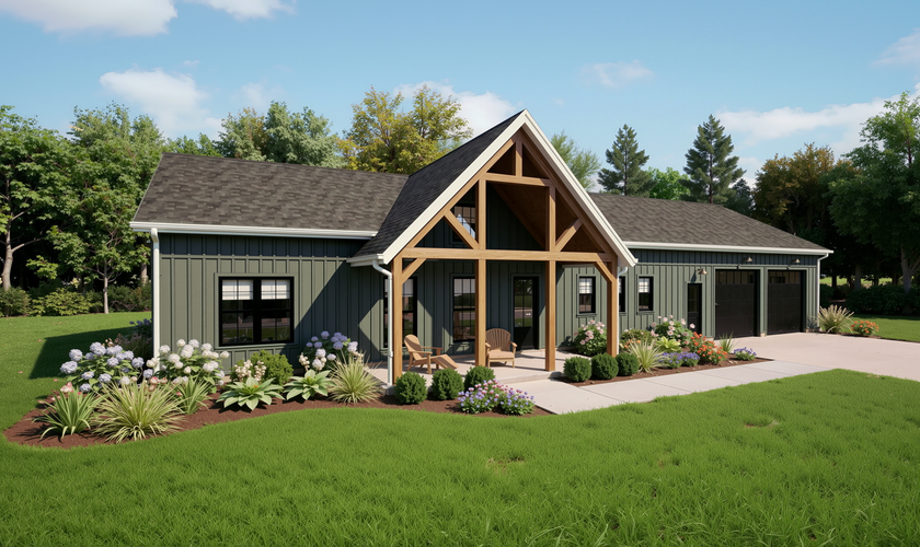 Mascord House Plan 1292: The Prairie Pine