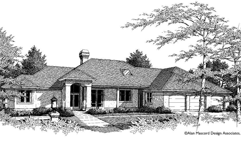 Mascord House Plan 1313: The Grayson