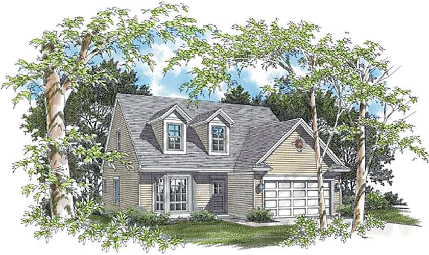 Mascord House Plan B2106: The Hadley