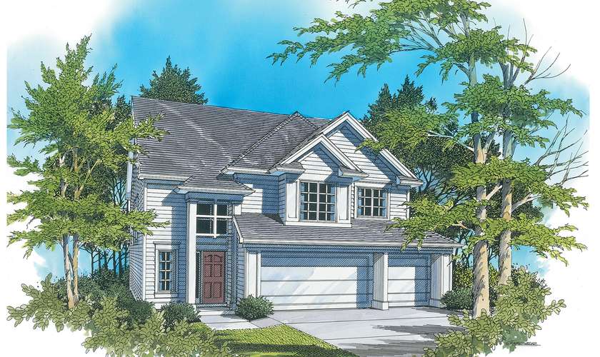 Mascord House Plan 2108: The Burgess