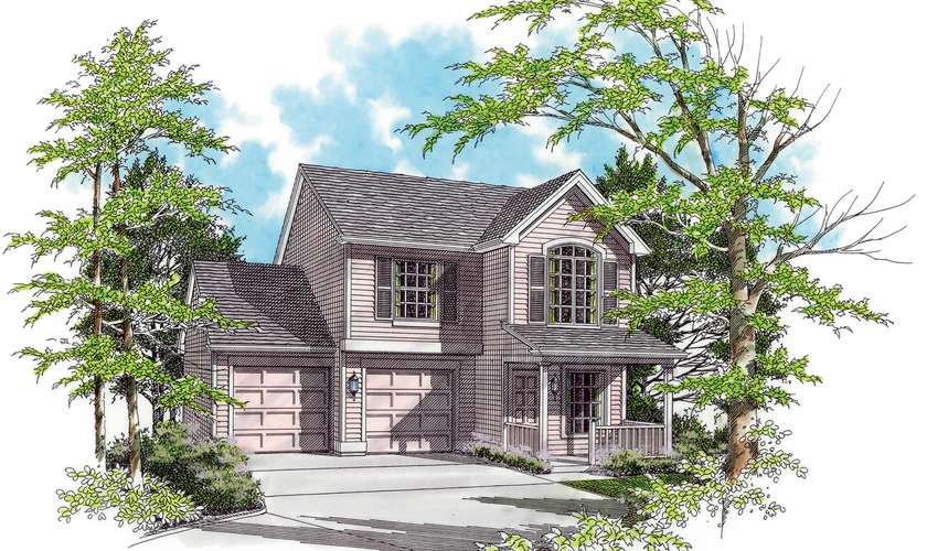 Mascord House Plan 2157: The Dayton