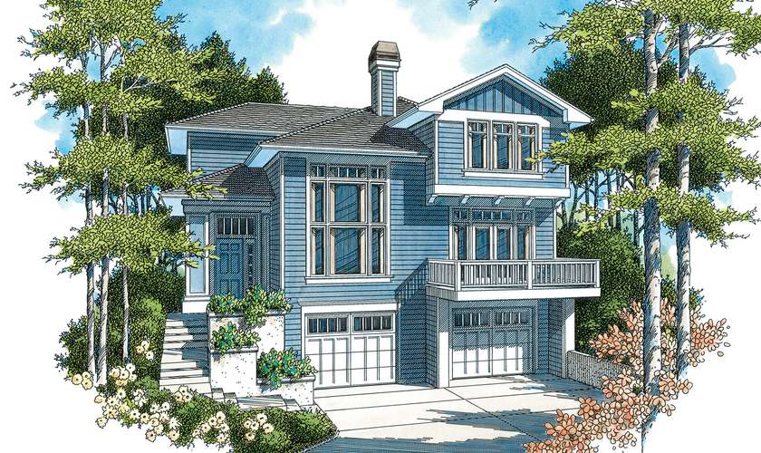 Mascord House Plan 2163BA: The Barton