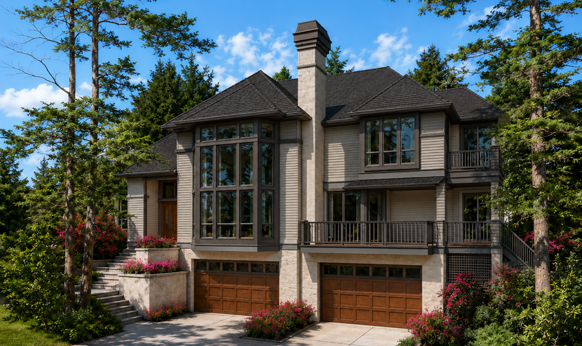 Mascord House Plan 22105: The Ridgecrest