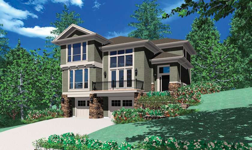 Mascord House Plan 22109: The Anson