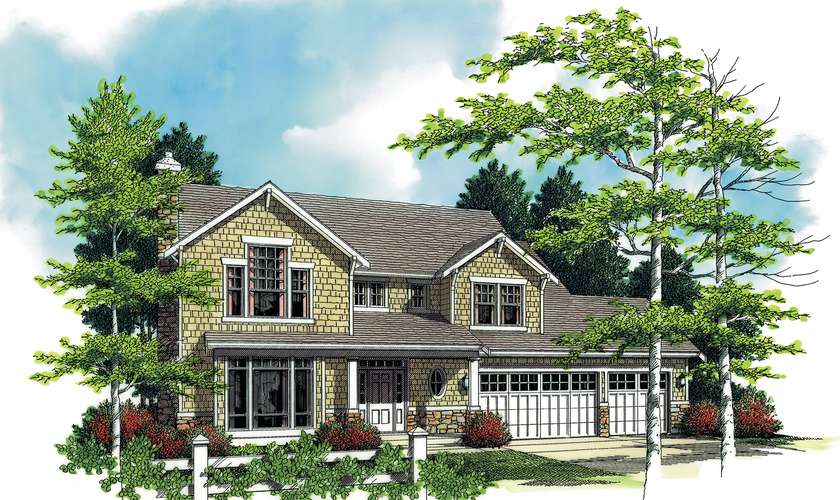 Mascord House Plan B22113: The Carlton