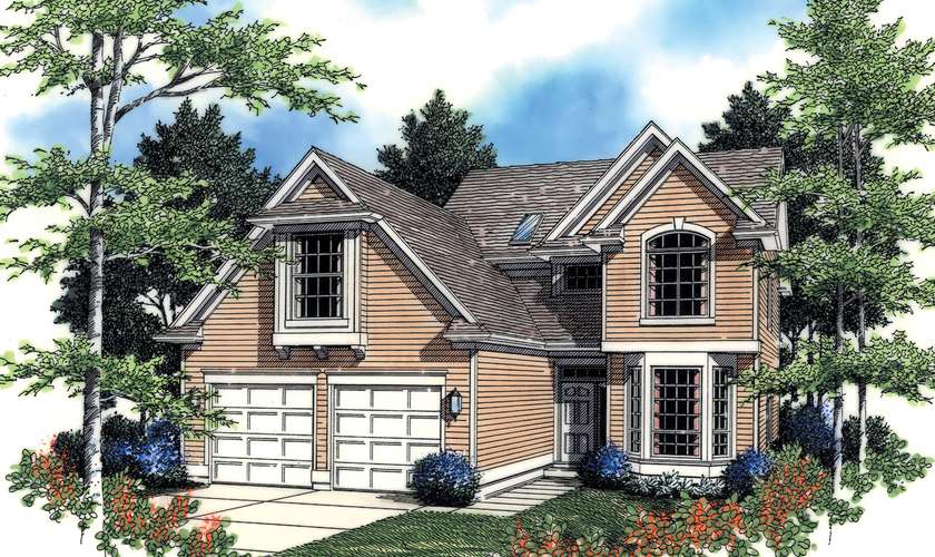 Mascord House Plan 22114: The Lansing