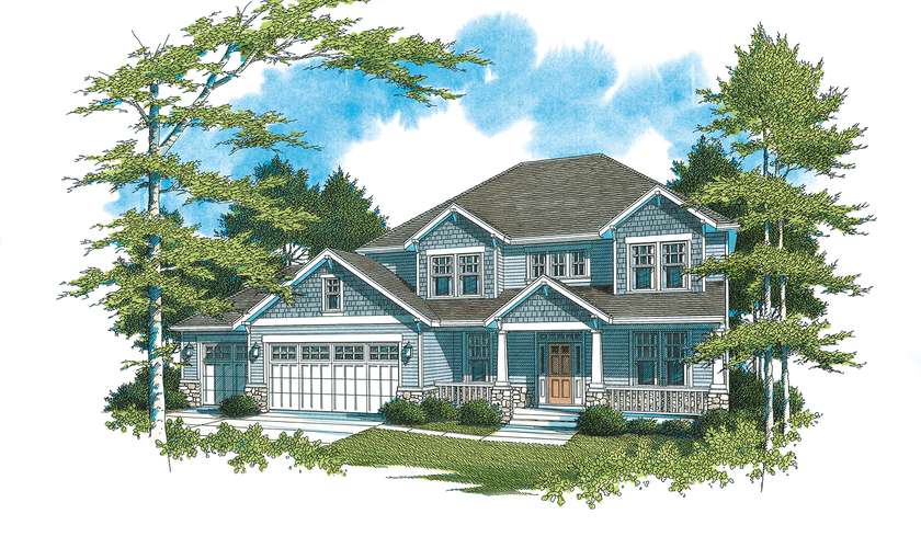 Mascord House Plan 2212GM: The Freemont