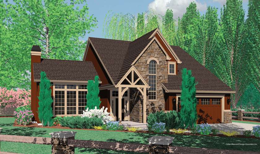 Mascord House Plan 22132: The Hackett