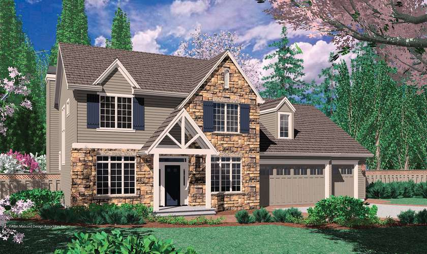 Mascord House Plan 22133: The Norton