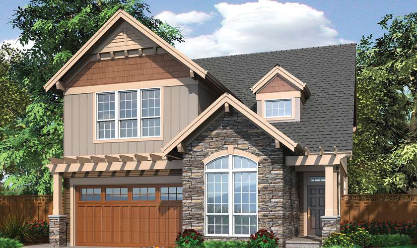 Mascord House Plan B22137EA: The Williston