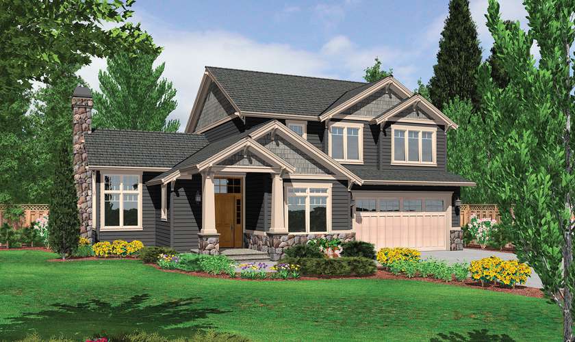 Mascord House Plan 22142A: The Morrison