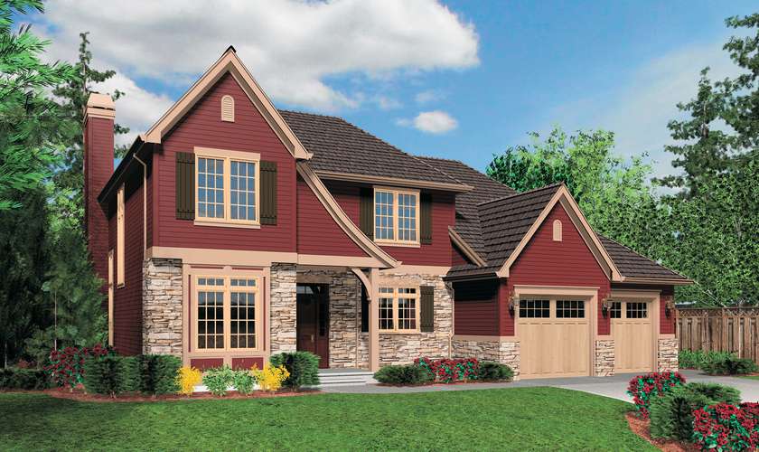 Mascord House Plan 22146: The Barlow