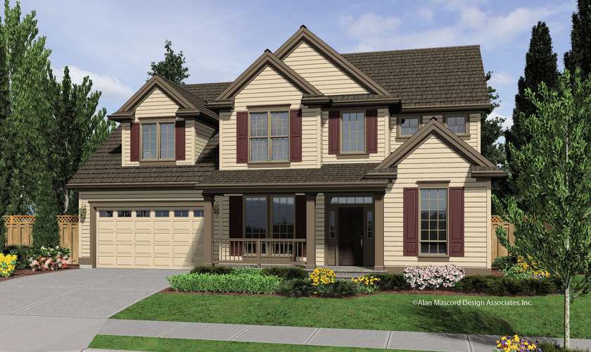 Mascord House Plan B22151: The Calhoun