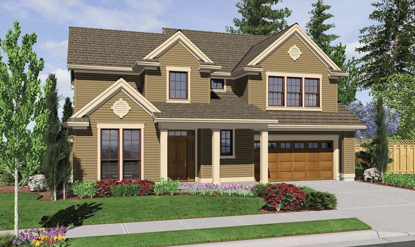 Mascord House Plan 22152A: The Morgan