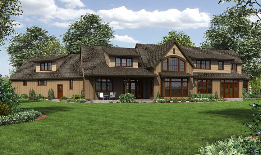 Mascord House Plan 22156E: The Deschutes