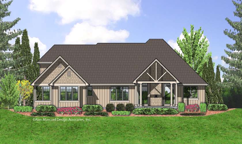 Mascord House Plan 22158A: The Jasper