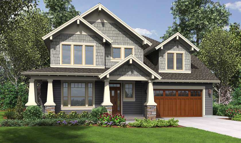 Mascord House Plan 22199: The Hood River