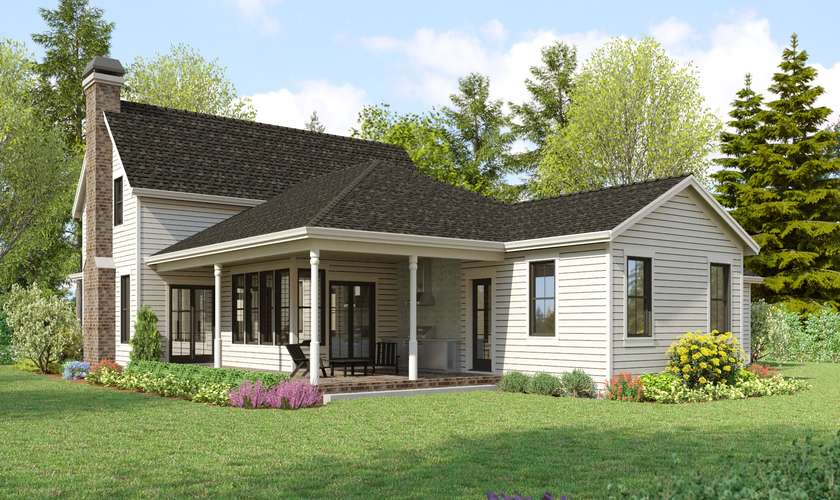 Mascord House Plan 22228: The Virginia