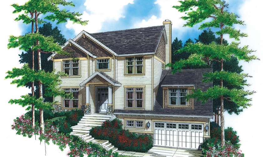 Mascord House Plan 2228VC: The Hinckley