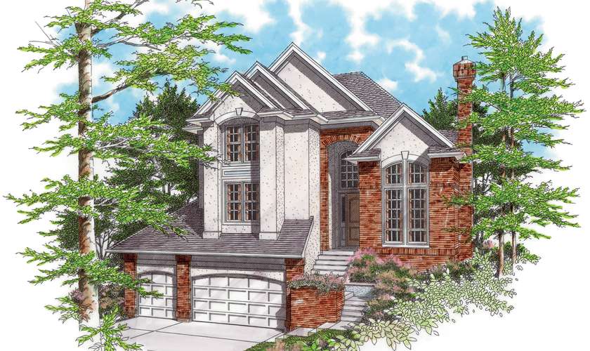 Mascord House Plan 2247FA: The Marbella