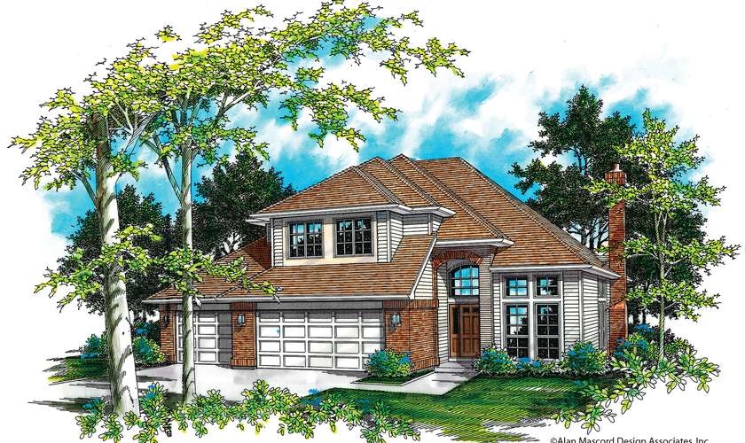 Mascord House Plan 2258B: The Lotus