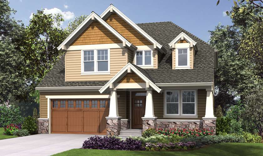 Mascord House Plan 23114A: The Summerfell