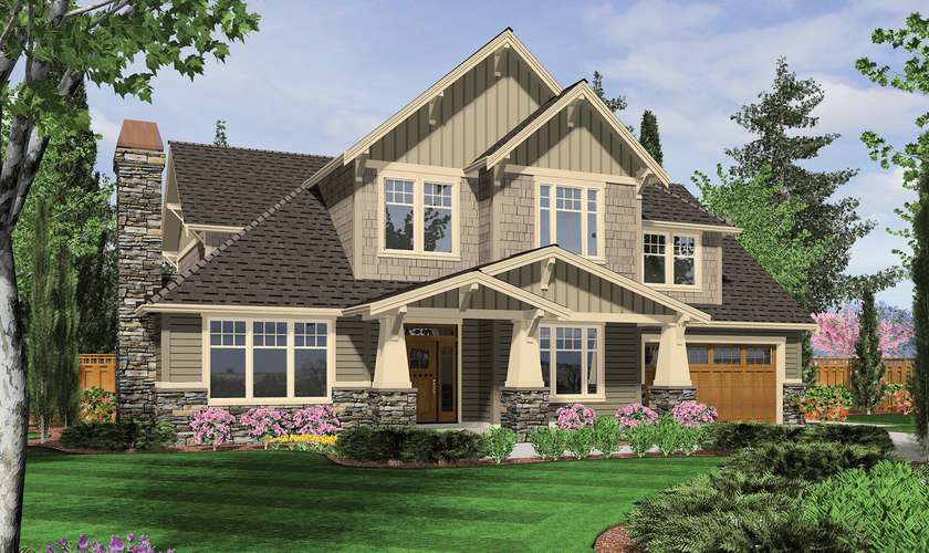 Mascord House Plan 2363B: The Randolf