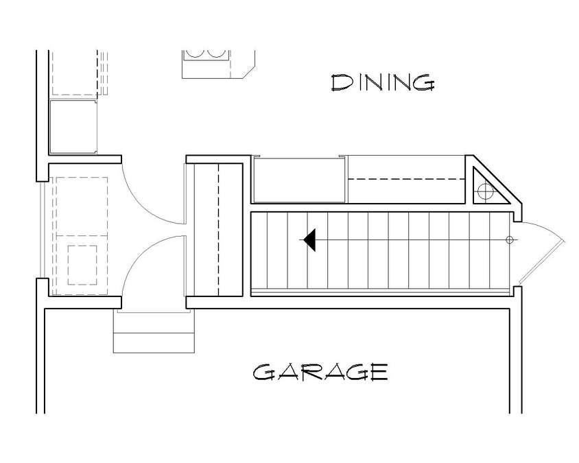 Basement Stair Location image for Mascord Patmore--Basement Stair Location