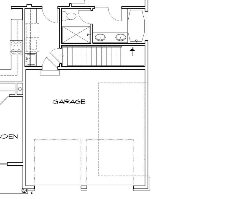 Basement Stair Location image for Mascord Godfrey--Basement Stair Location
