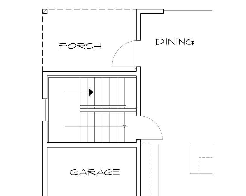 Basement Stair Location image for Mascord Morton--Basement Stair Location