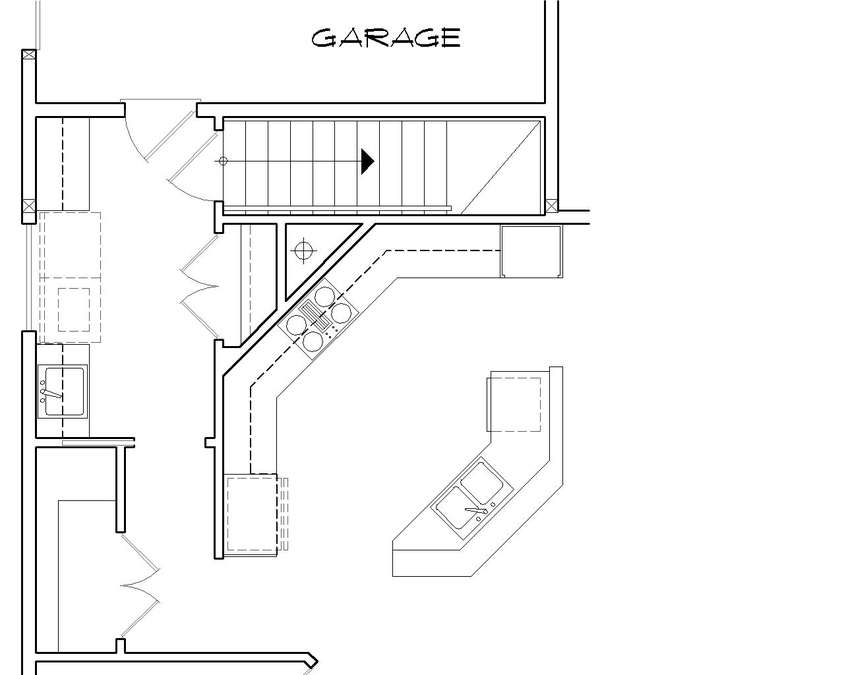 Basement Stair Location image for Mascord Ellington--Basement Stair Location