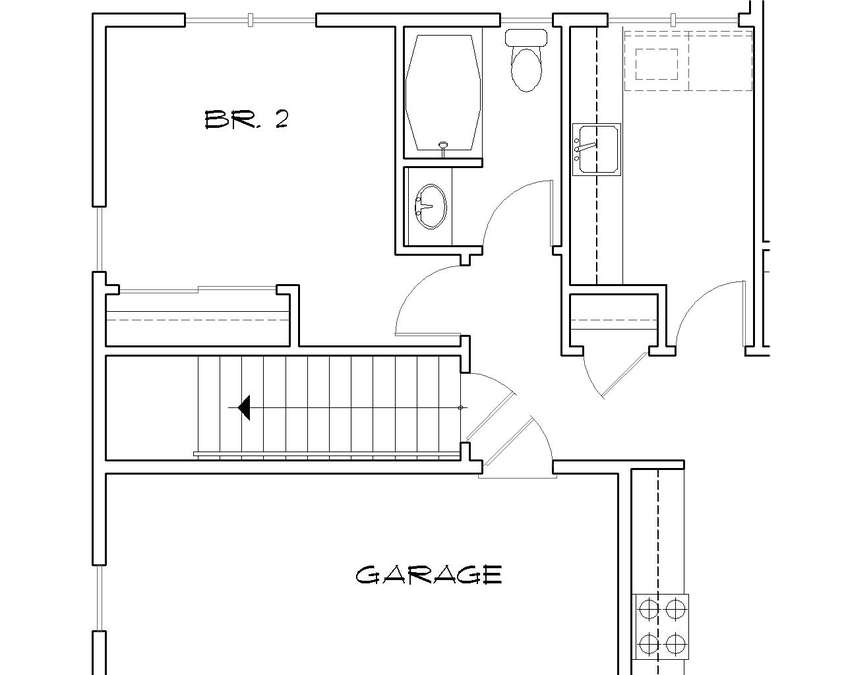 Basement Stair Location image for Mascord Stuart--Basement Stair Location