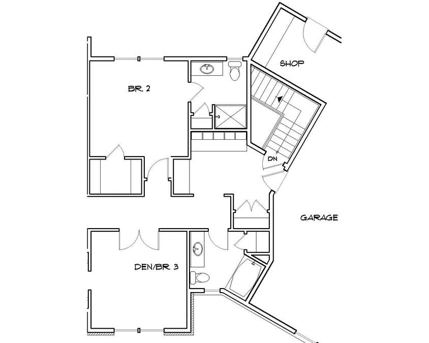 Basement Stair Location image for Mascord --Basement Stair Location