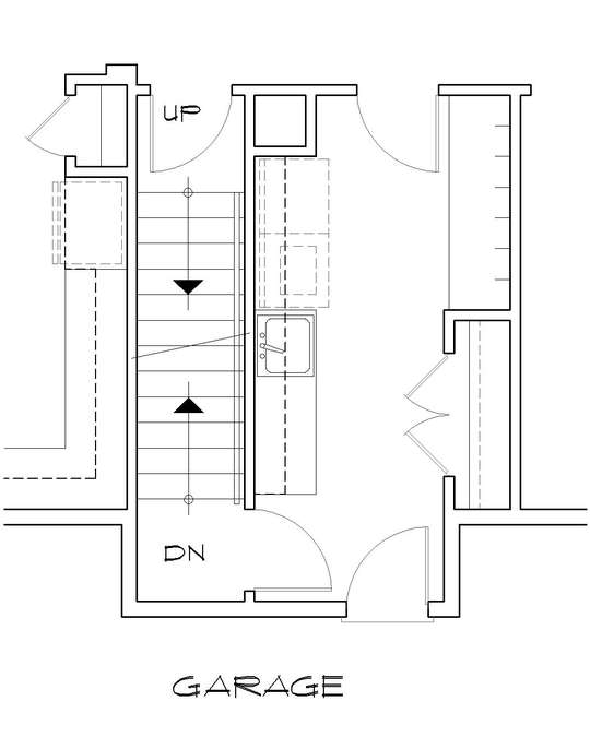 Basement Stair Location image for Mascord Ashby--Basement Stair Location