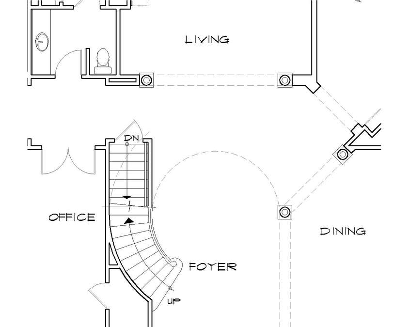 Basement Stair Location image for Mascord Holden--Basement Stair Location